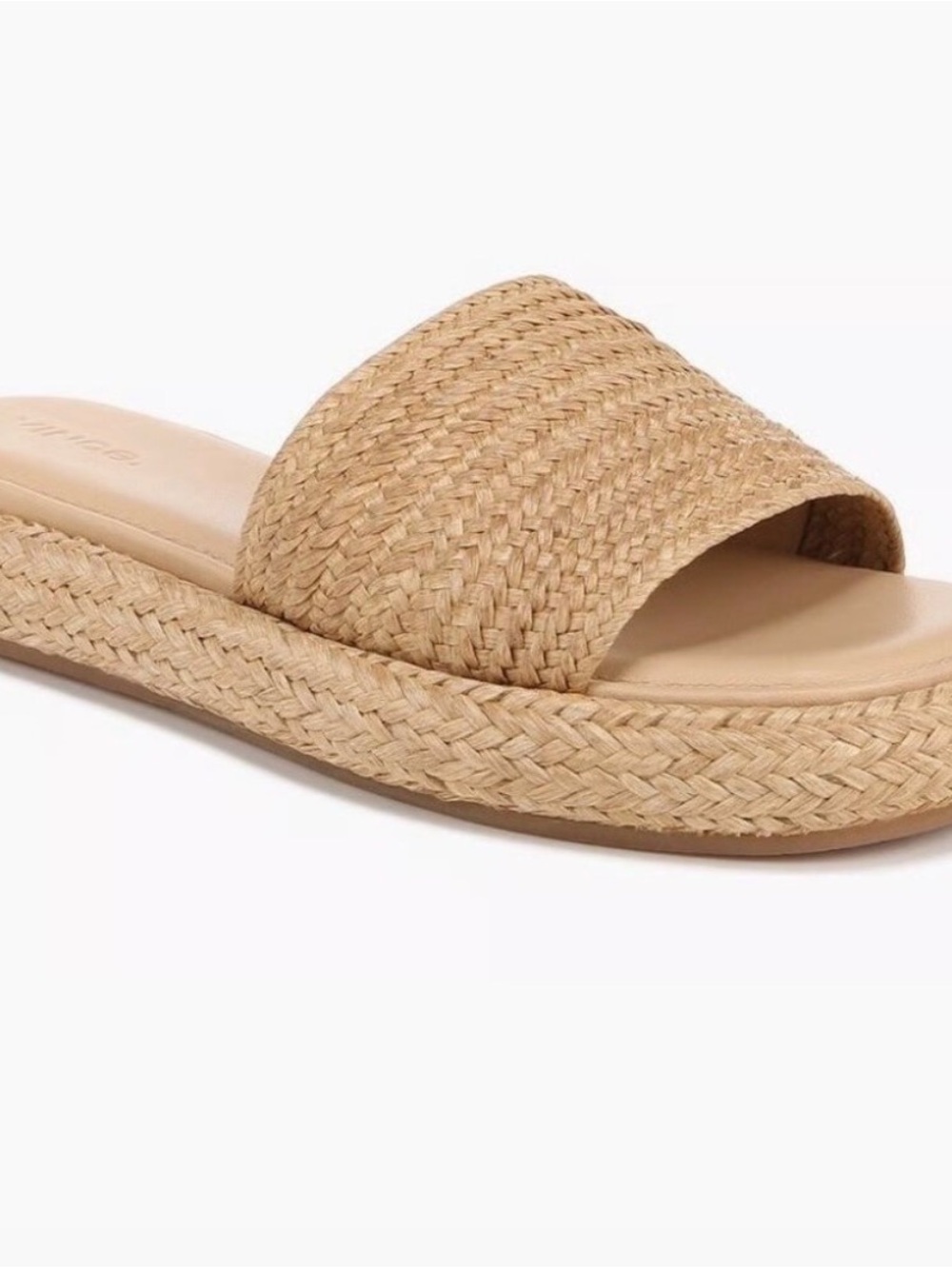 Vince Eva Raffia Slide Sandal NWT